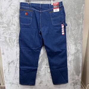 NWT Wrangler Mens Riggs Workwear Relaxed Fit Carpenter Jeans 46x34 103W001AI